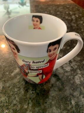 Snarky Funny Anne Taintor Girlfriend Gossip Girls Gift Mug w/Retro Artwork